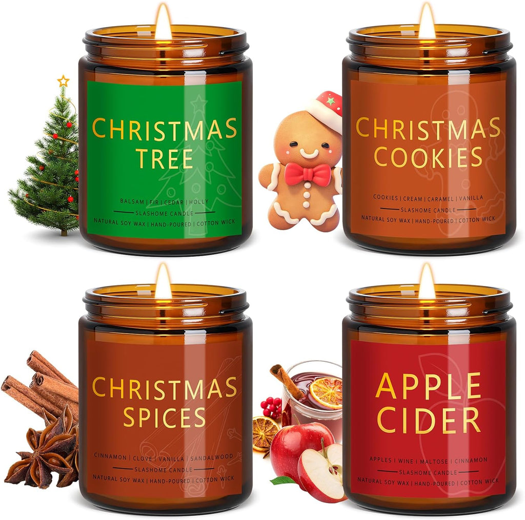 Soy Wood Scented Candle — Christmas Tree