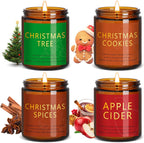 Soy Wood Scented Candle — Christmas Tree