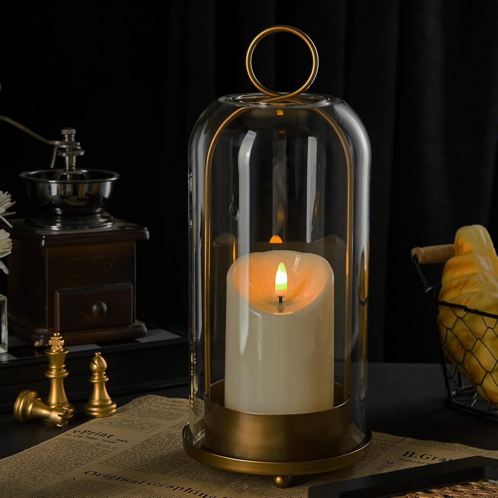 Vintage Luxe Black Pillar Candle — 5" - View 4