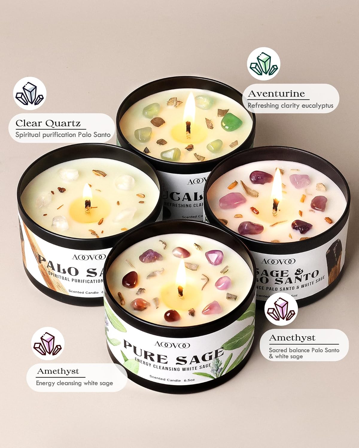 Luxe Metal Candle Set - View 2