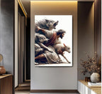 Black Canvas Wall Art — 16" - View 2