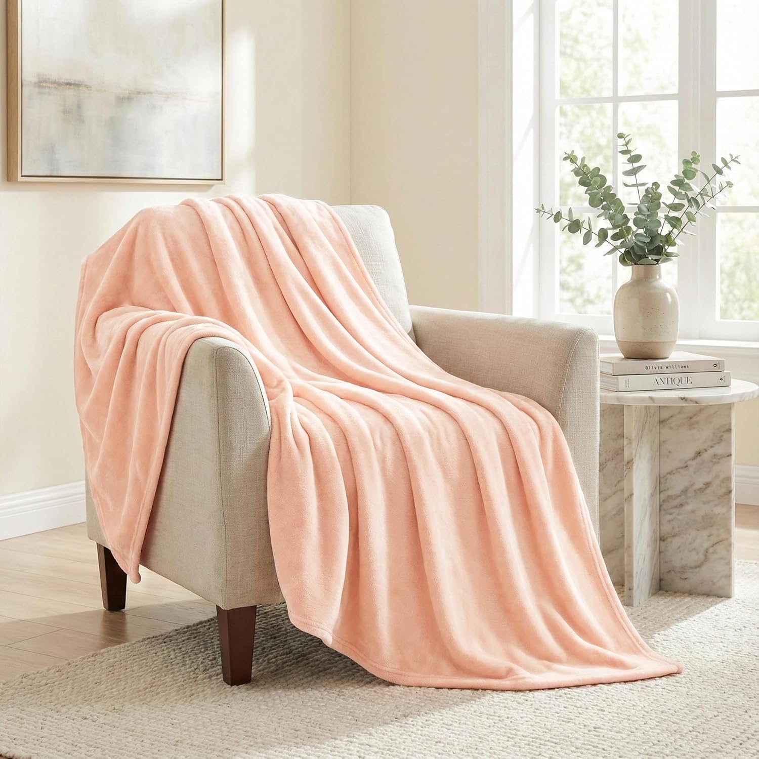 Beige Throw Pillow — 50x60 — 50x60