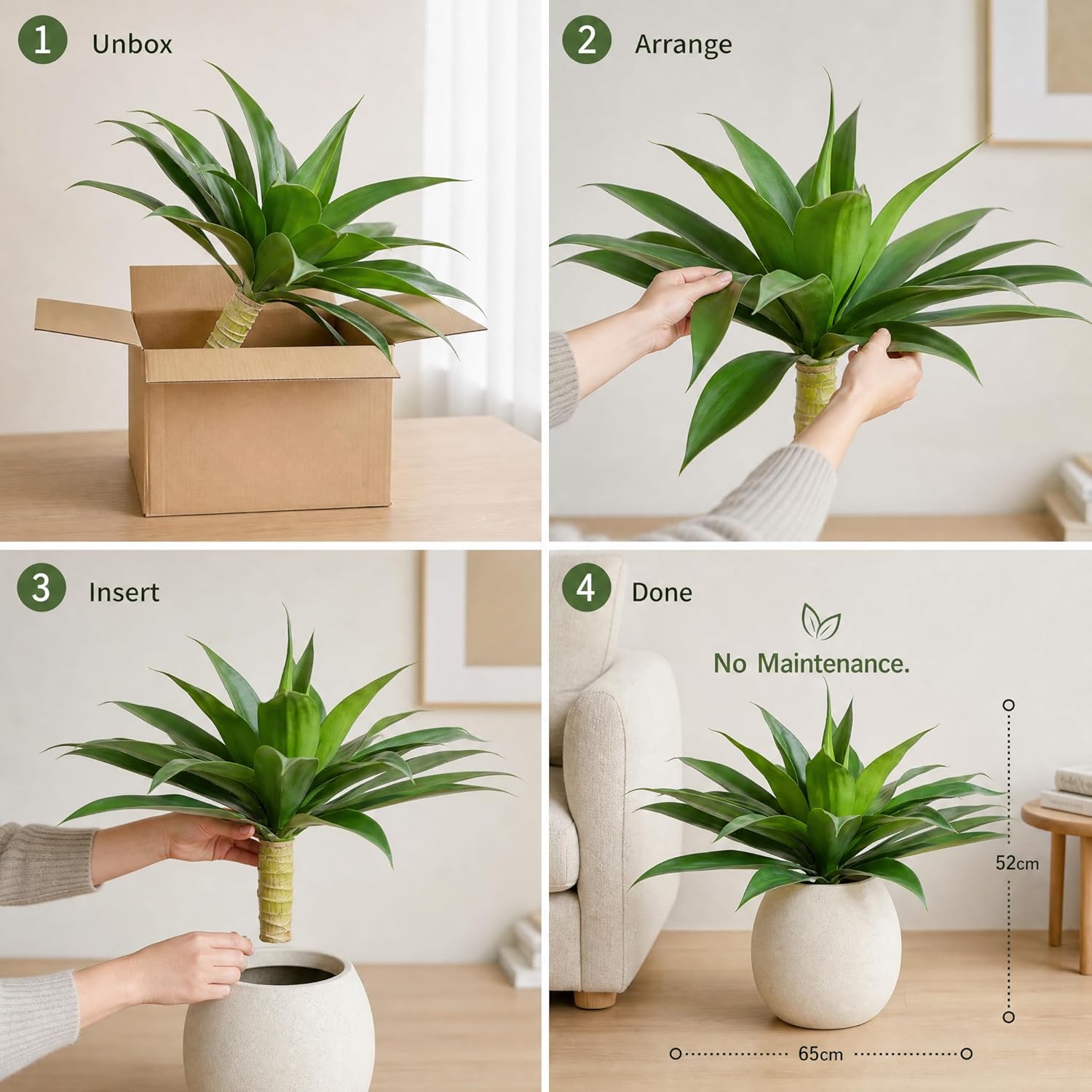 Green Artificial Plant — 22" - View 9