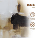 Framed Modern Beige Canvas Wall Art — 24" - View 3