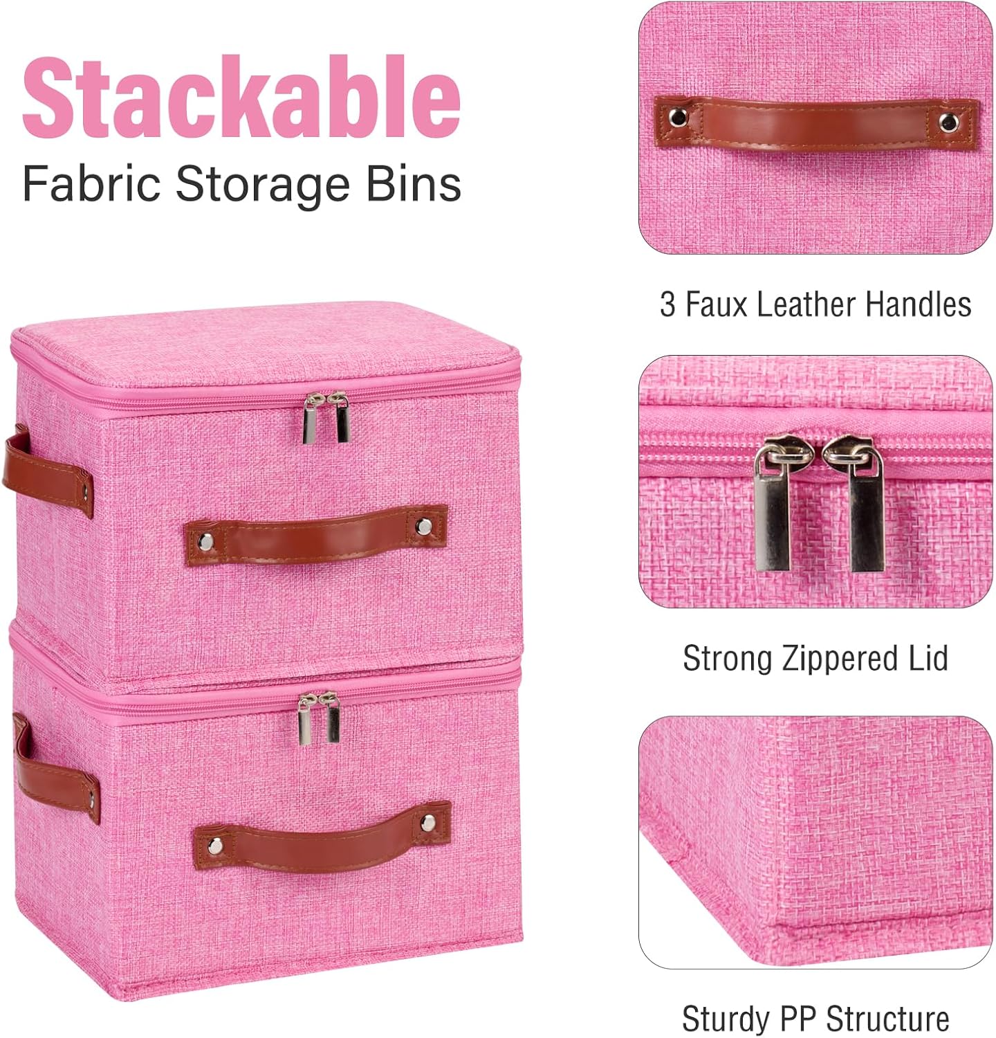 Linen Beige Storage Bin — Set of 1 - View 4
