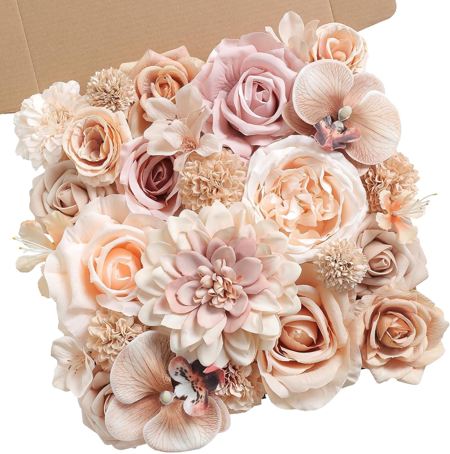 Blue Artificial Flowers — Champagne Coffee