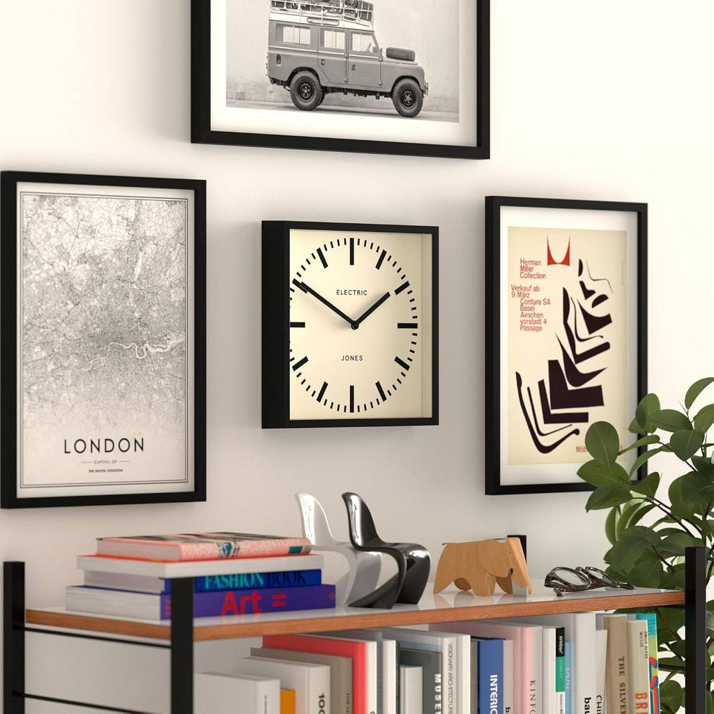 Black Wall Clock — 10" - View 5