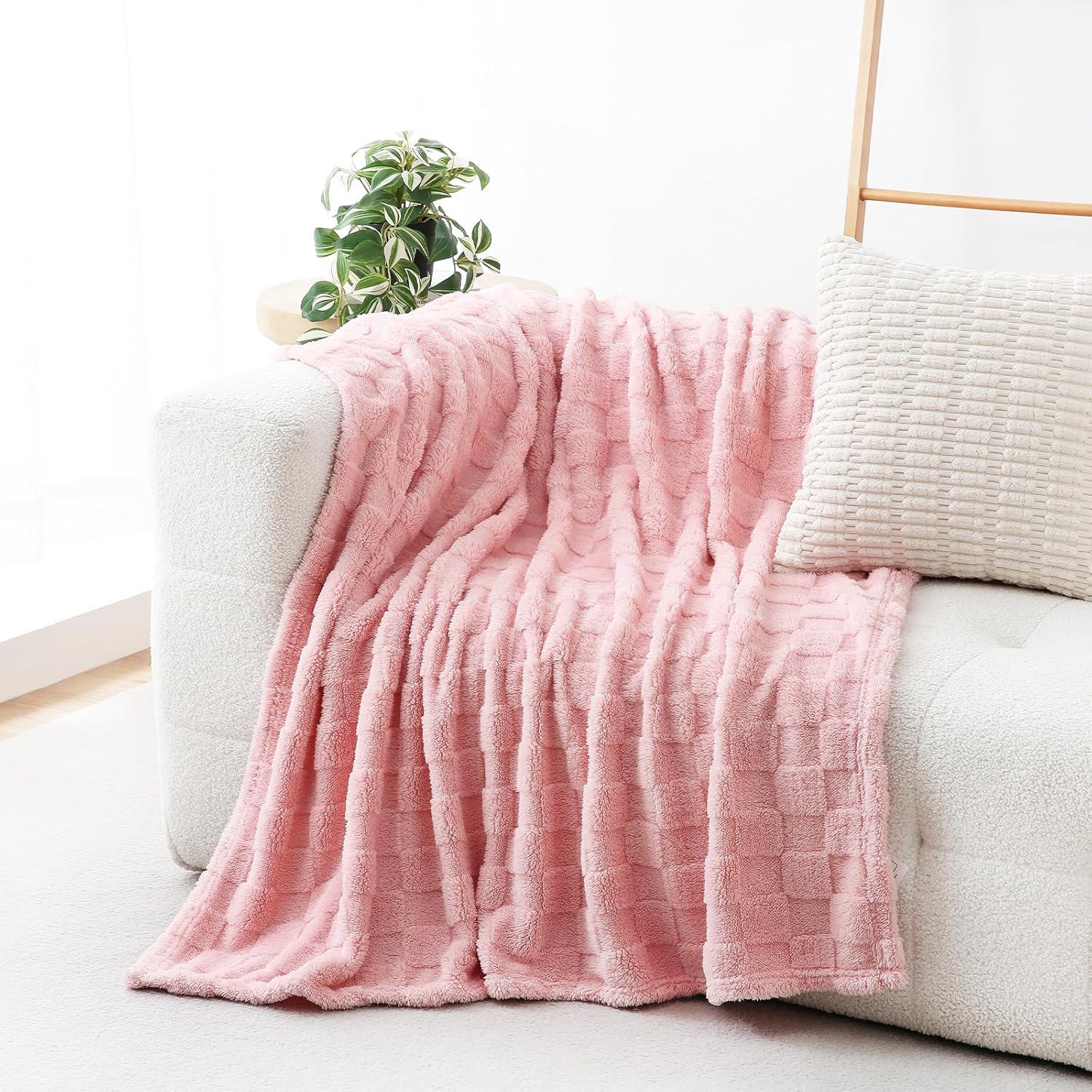 Beige Throw Pillow — 60" — 50×60inch