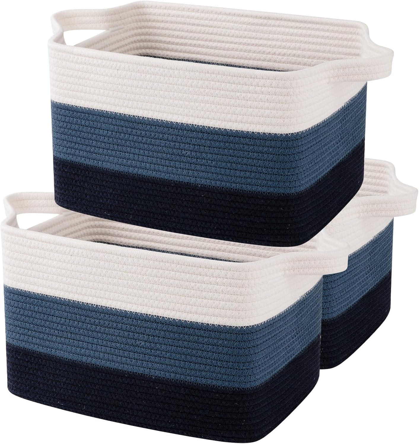 Boho Black Vase — Set of 3 — Gradient Blue