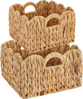 Handwoven Boho Beige Vase — 7" — Natural