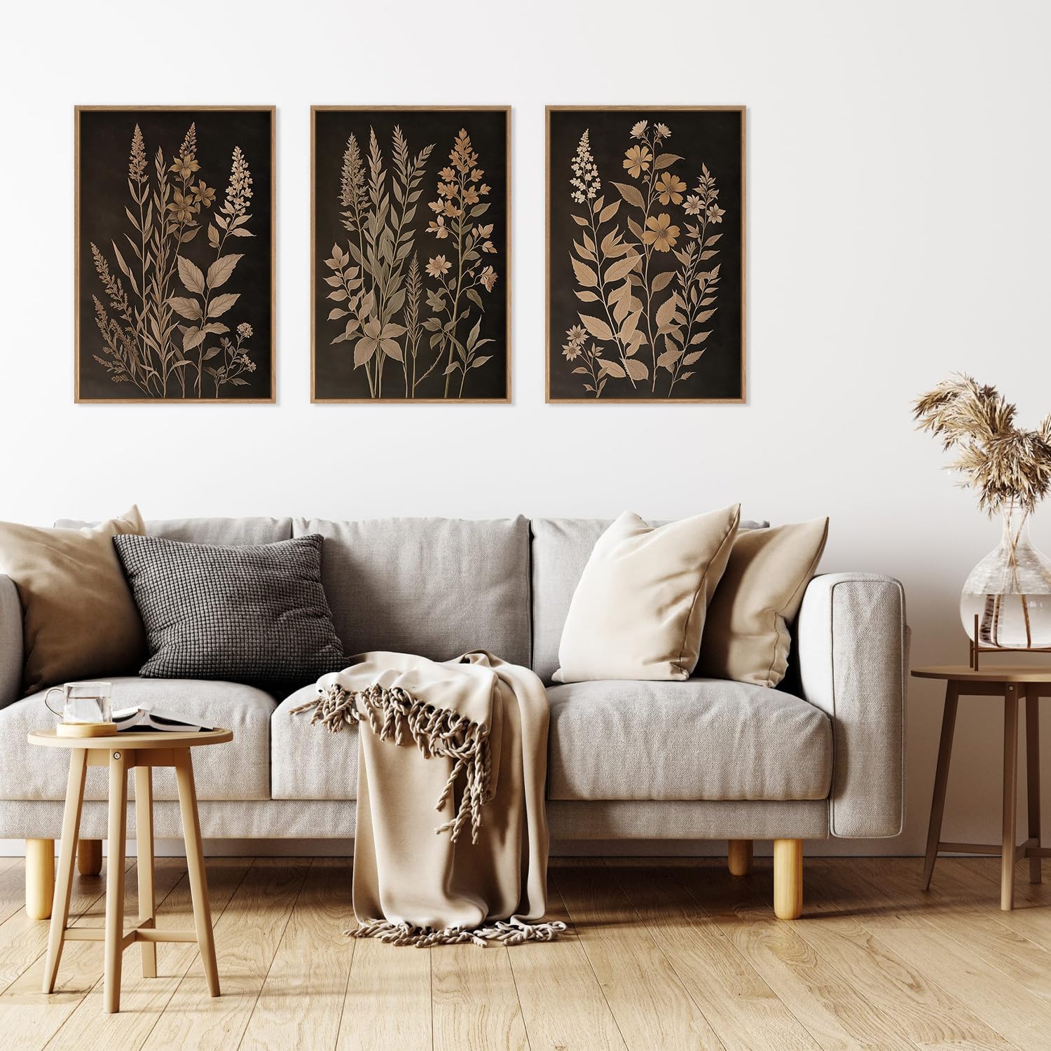 Framed Farmhouse Beige Canvas Wall Art — 16" - View 4