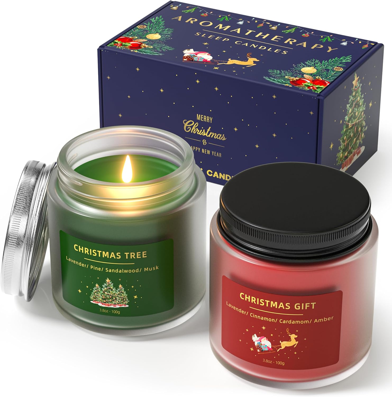 Black Scented Candle — Christmas Candles