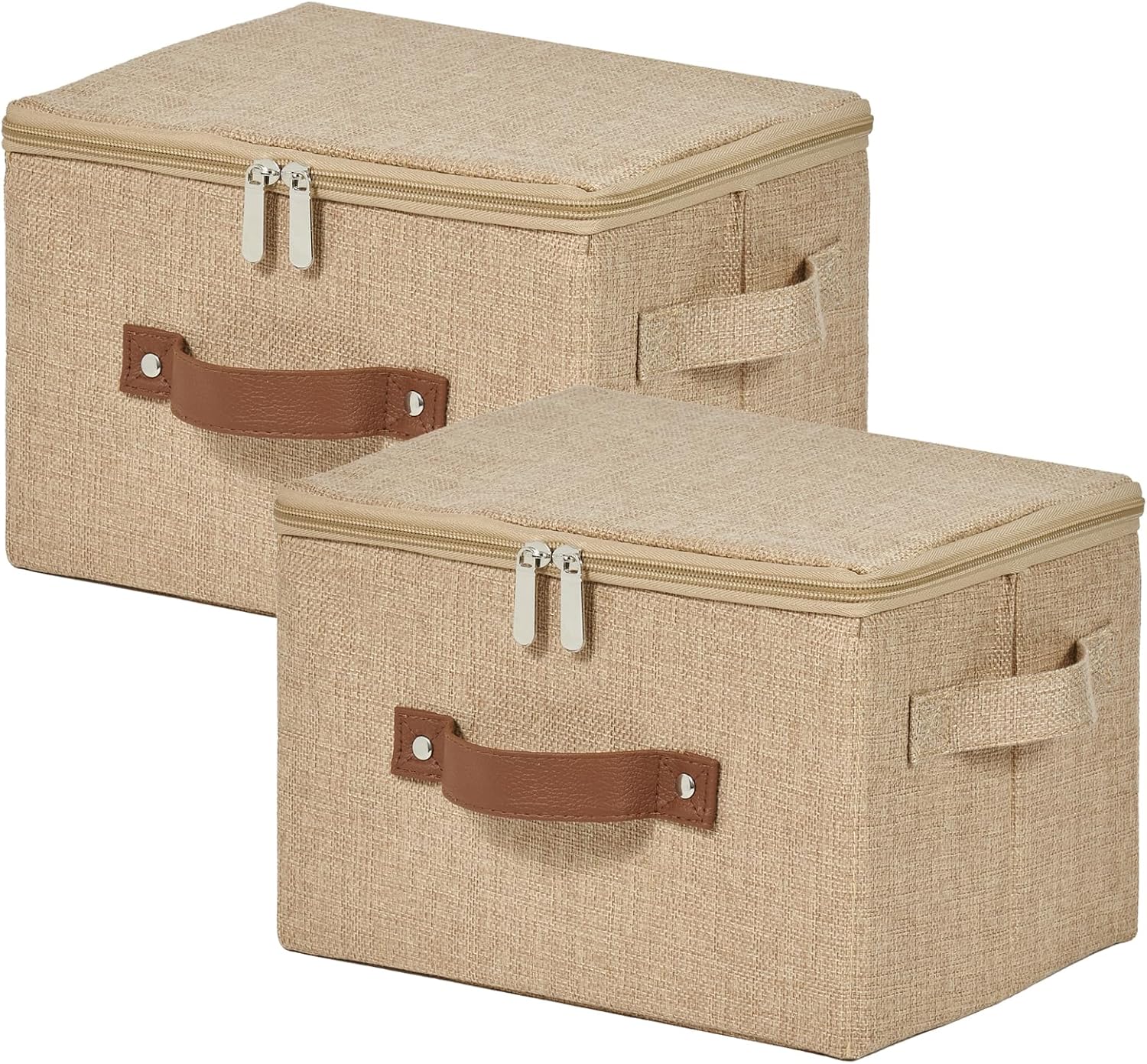 Linen Beige Storage Bin — Set of 1 — Small ( Set of 2 )