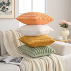 Modern Beige Throw Pillow Cover — 18" - View 2
