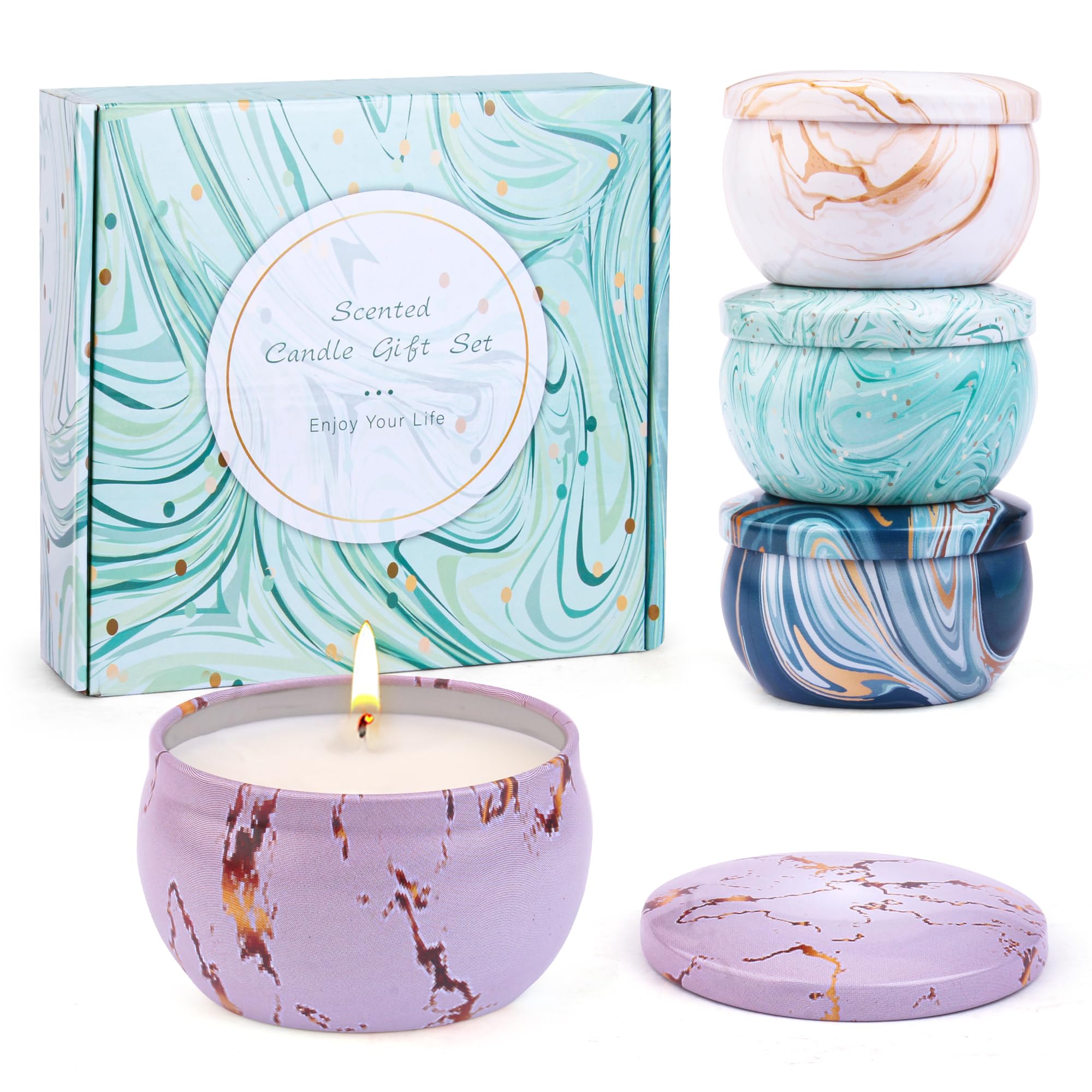 Soy Wax Metal Scented Candle