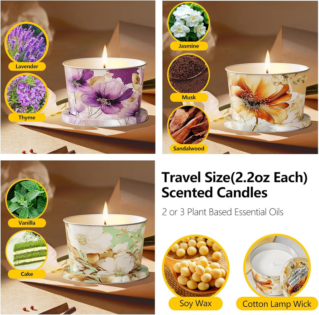 Soy Wax Wood Scented Candle - View 2