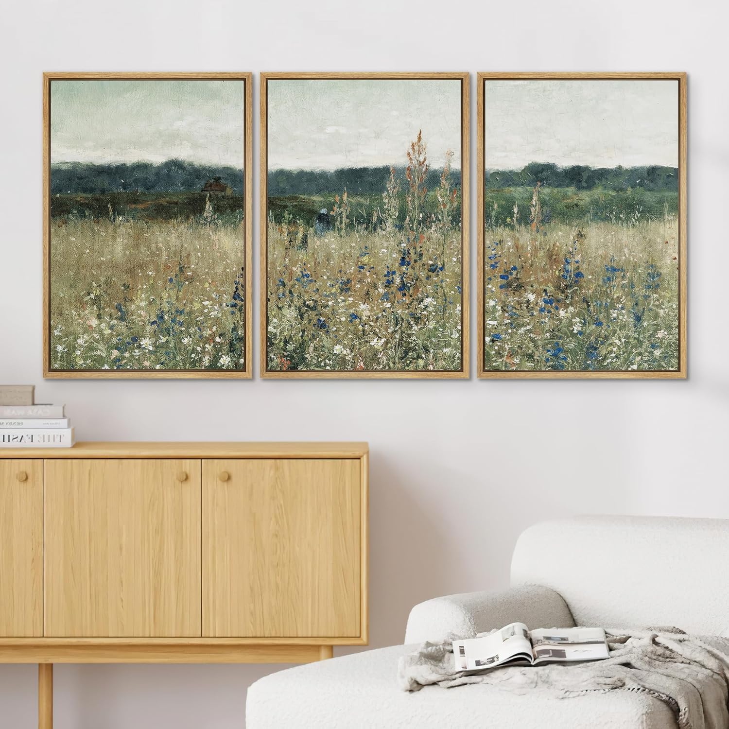Framed Farmhouse Fabric Wall Art — 24" - View 3