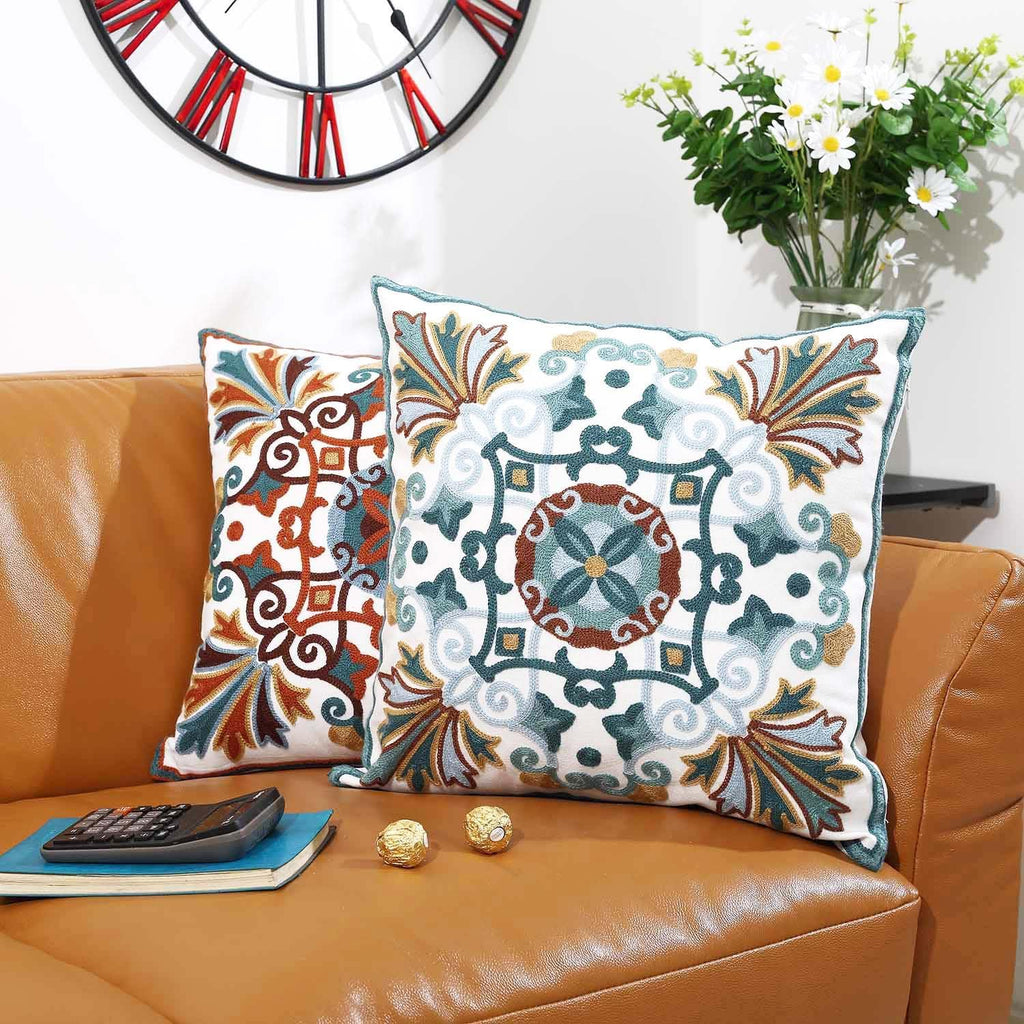 Boho Fabric Pillow Cover — 18" - View 8