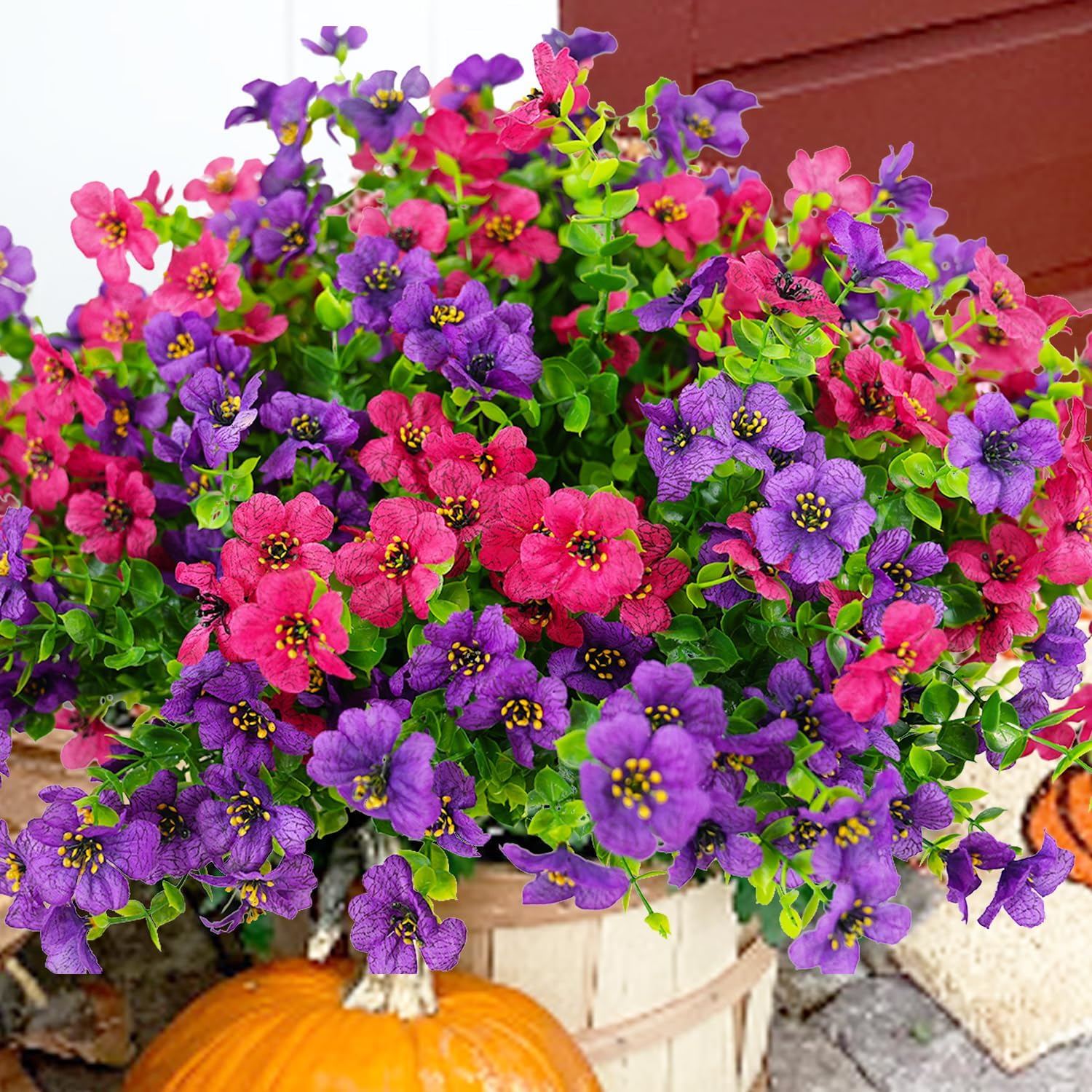 Orange Faux Plant — Purple Rosy
