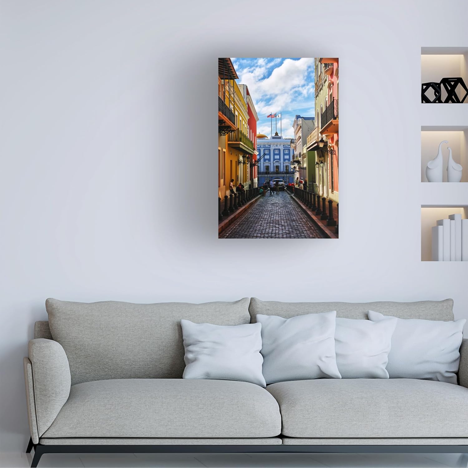 Wrapped Canvas Fabric Canvas Wall Art — 7" - View 3