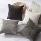 Boho Beige Throw Pillow Cover — 24" - View 4