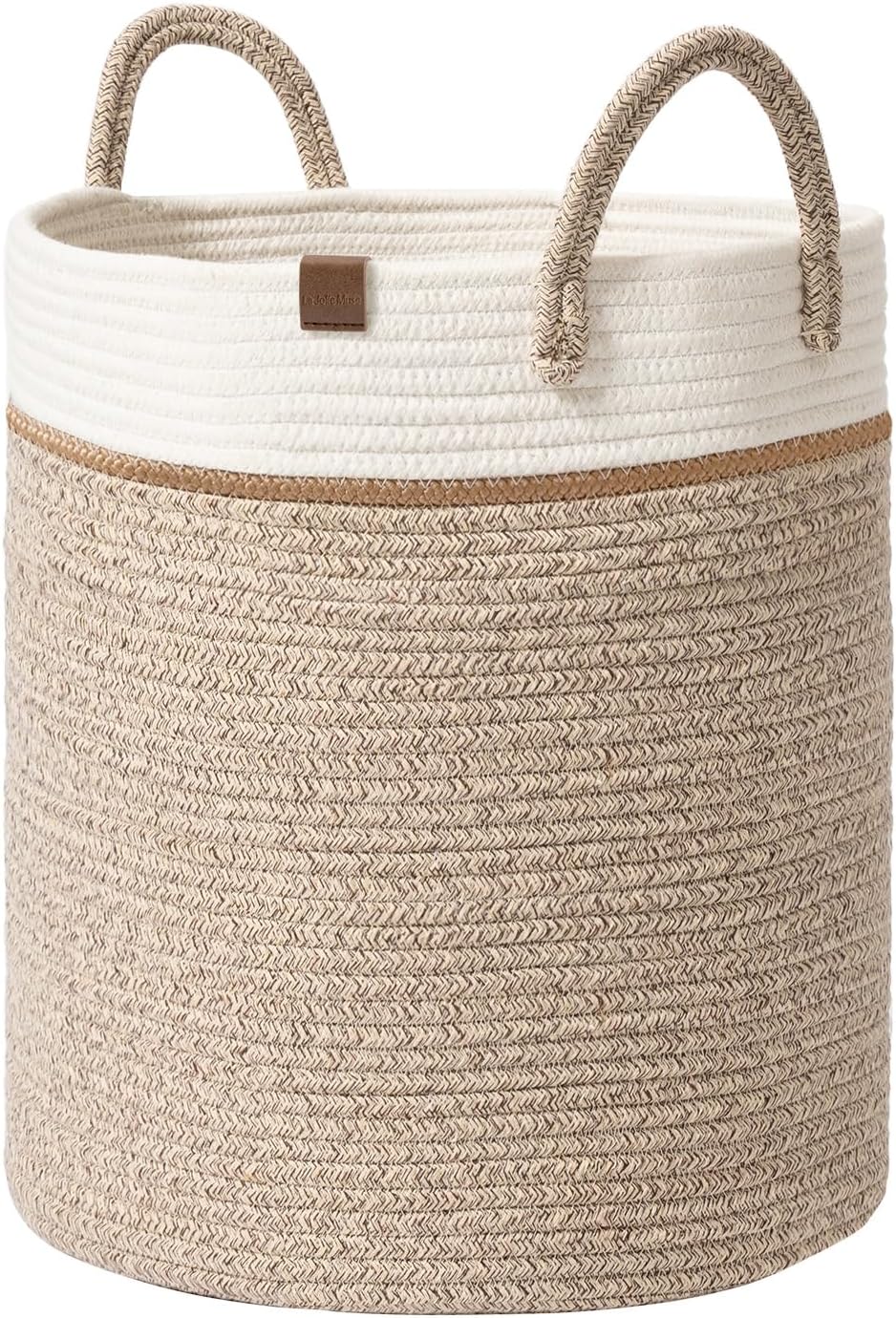 Boho Beige Throw Pillow — 14" — White & Desert