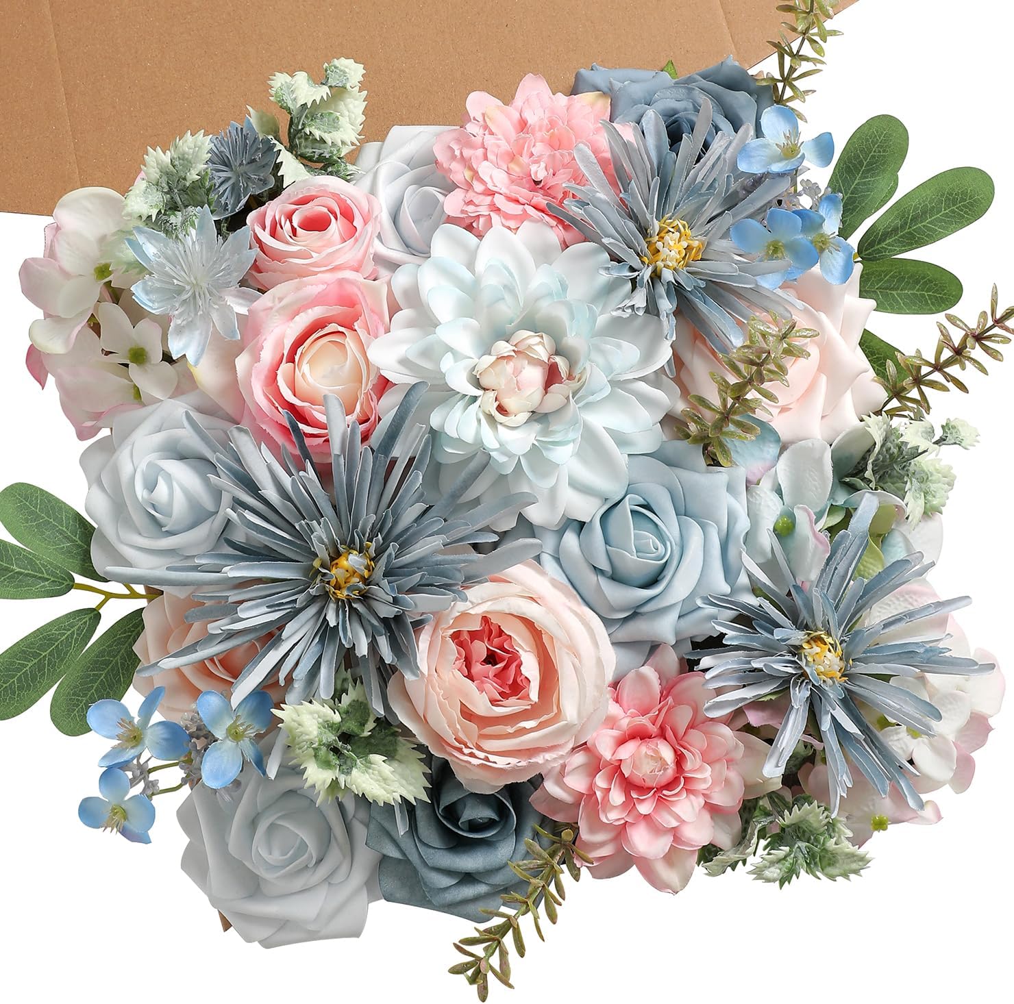 Blue Artificial Flowers — Blue&pink