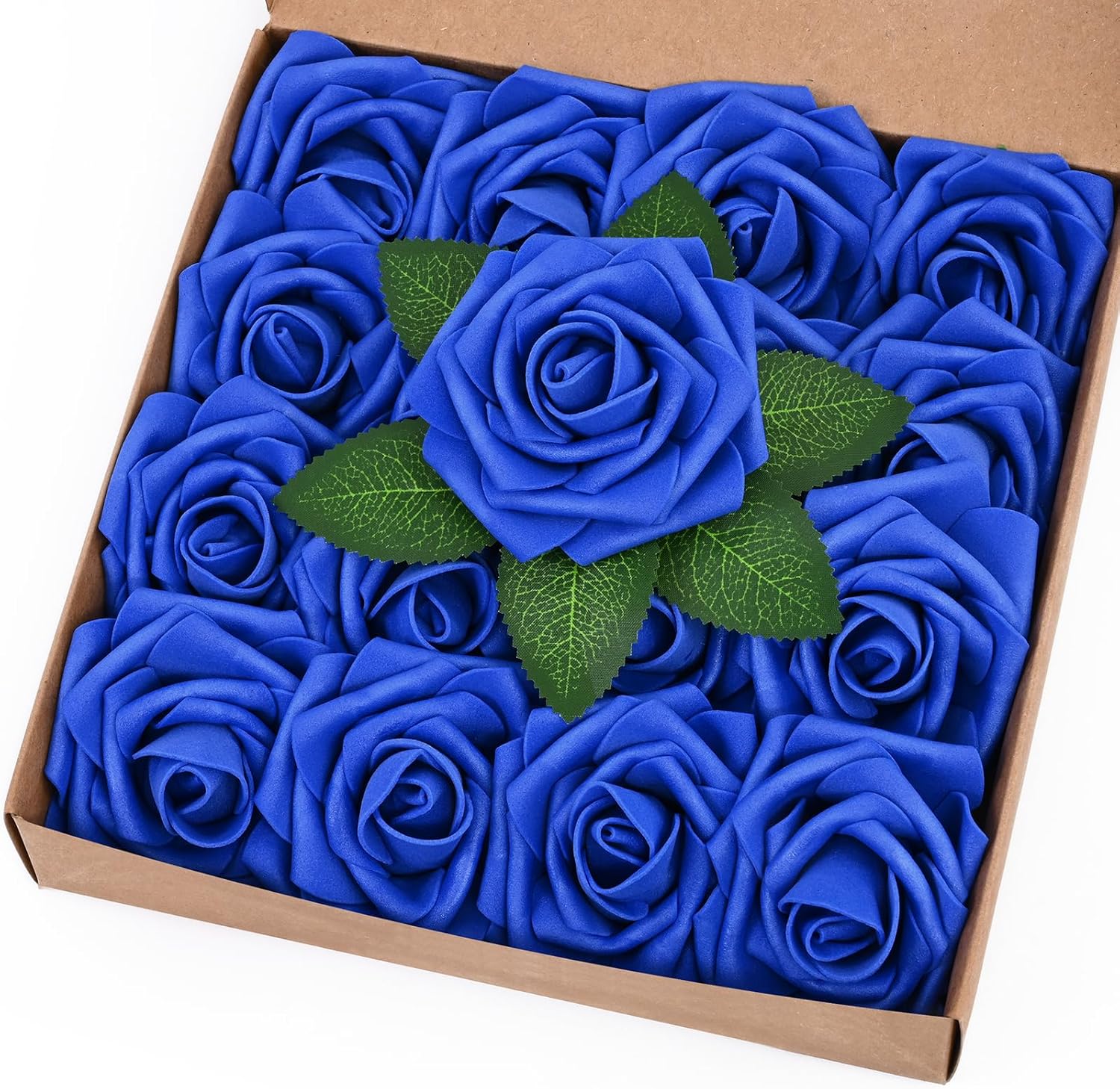 Black Artificial Flowers — Royal Blue