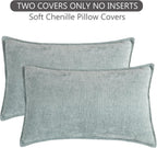 Chenille Beige Throw Pillow Cover — 20" - View 6