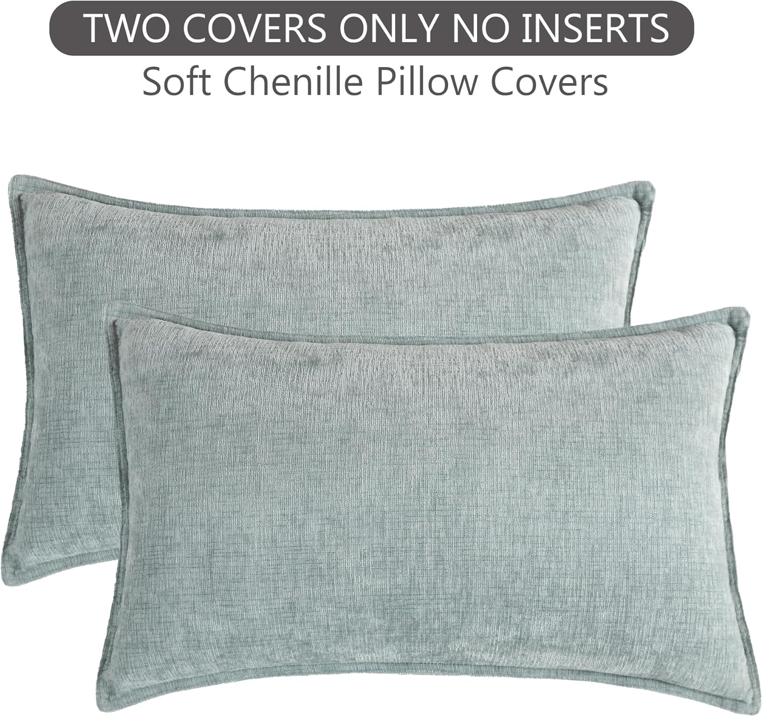 Chenille Beige Throw Pillow Cover — 20" - View 6