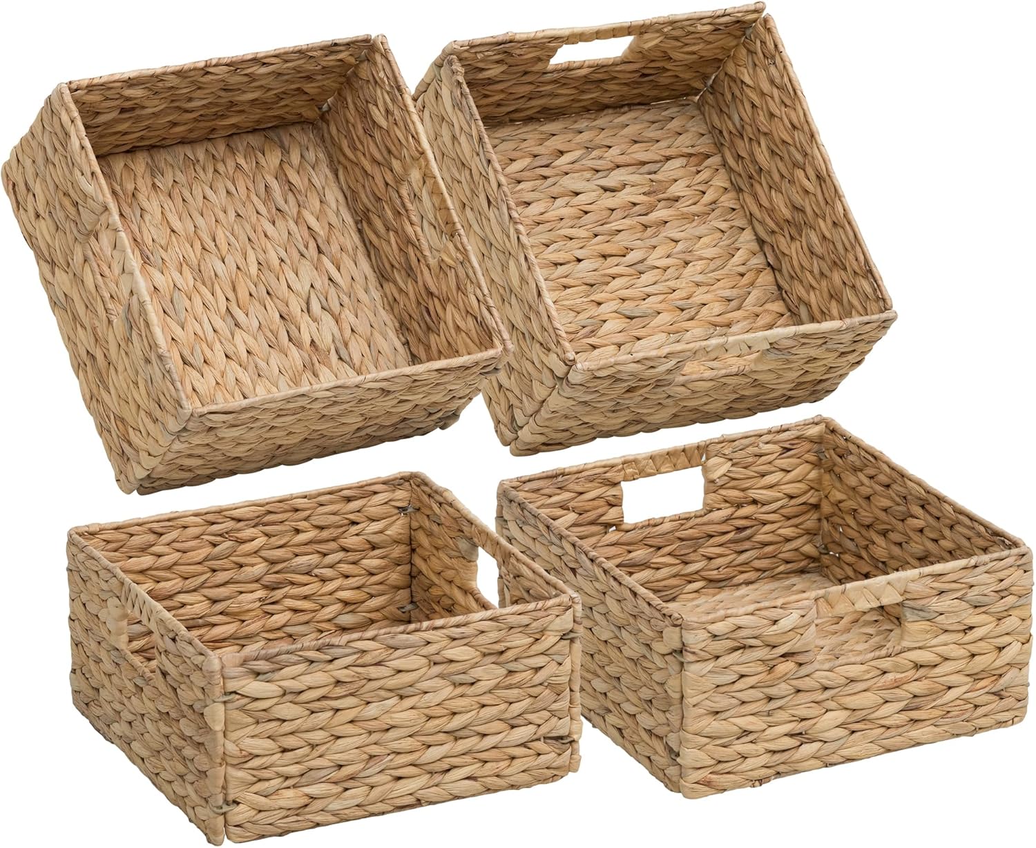 Boho Metal Storage Basket — 12" — 12"x12"x6"