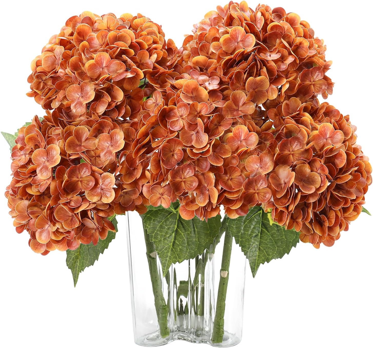 Blue Artificial Flowers — 22" — Fall Orange