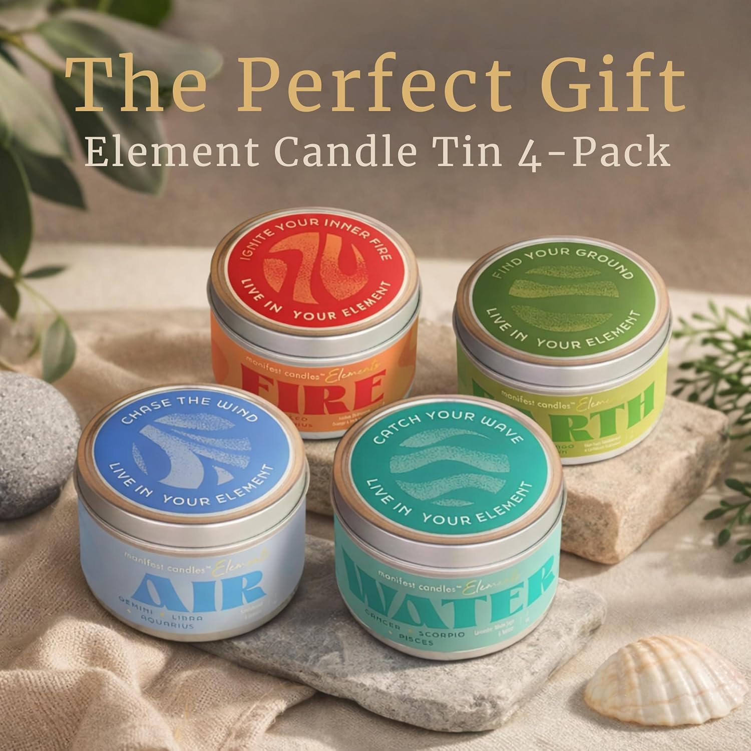 Soy Wax Green Candle Set - View 2