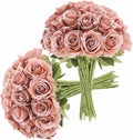 Beige Artificial Flowers — Dusty Rose