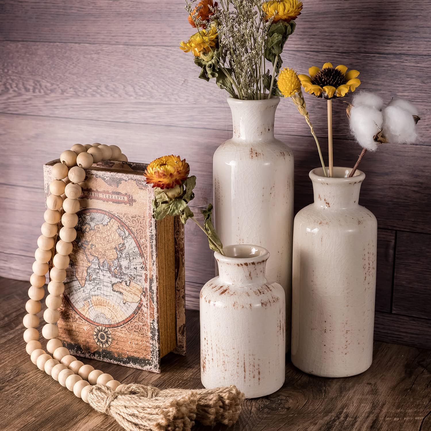 Farmhouse Ceramic Vase Set - View 3