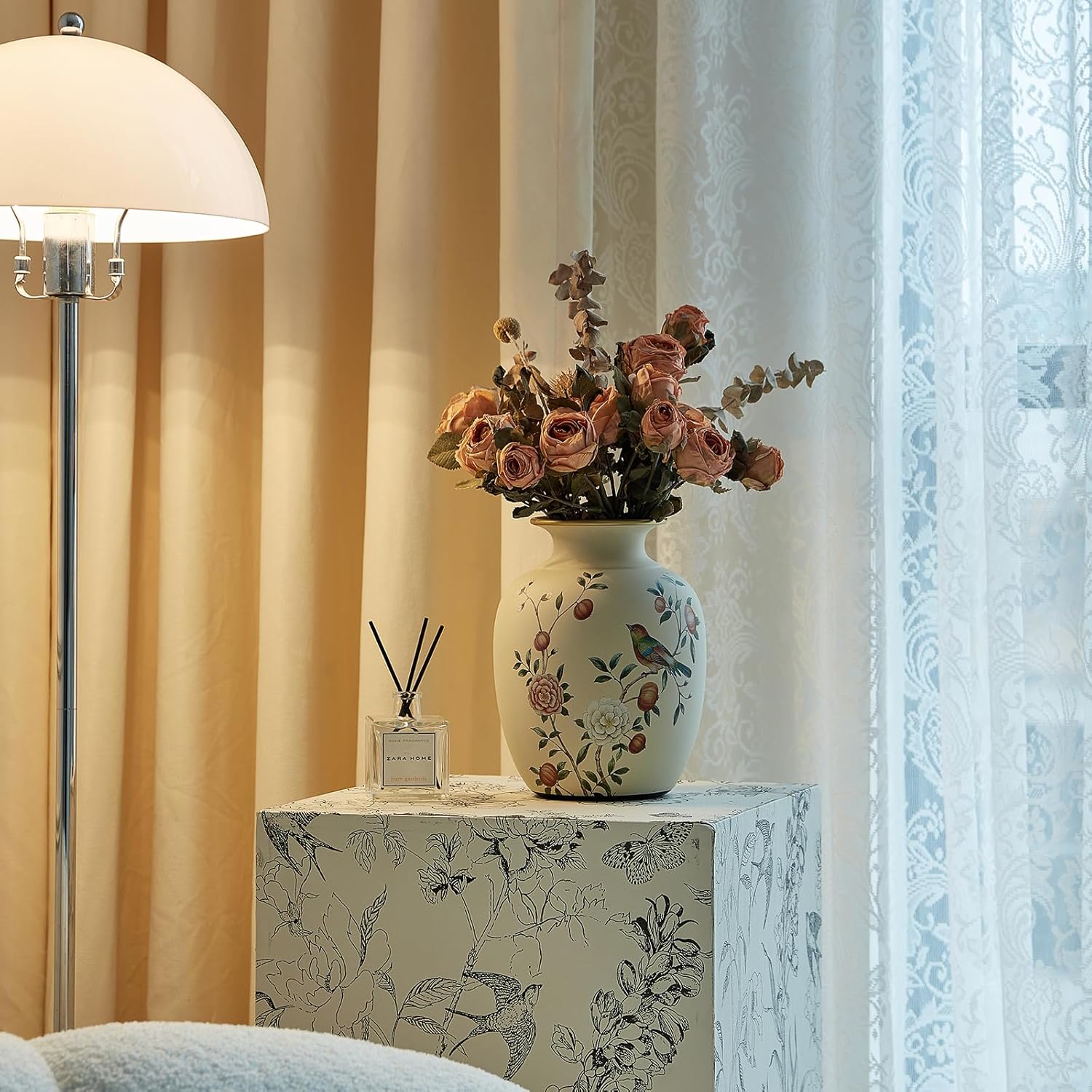Vintage Farmhouse Blue Flower Vase - View 4