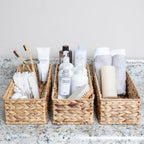 Rectangular Beige Storage Basket - View 9