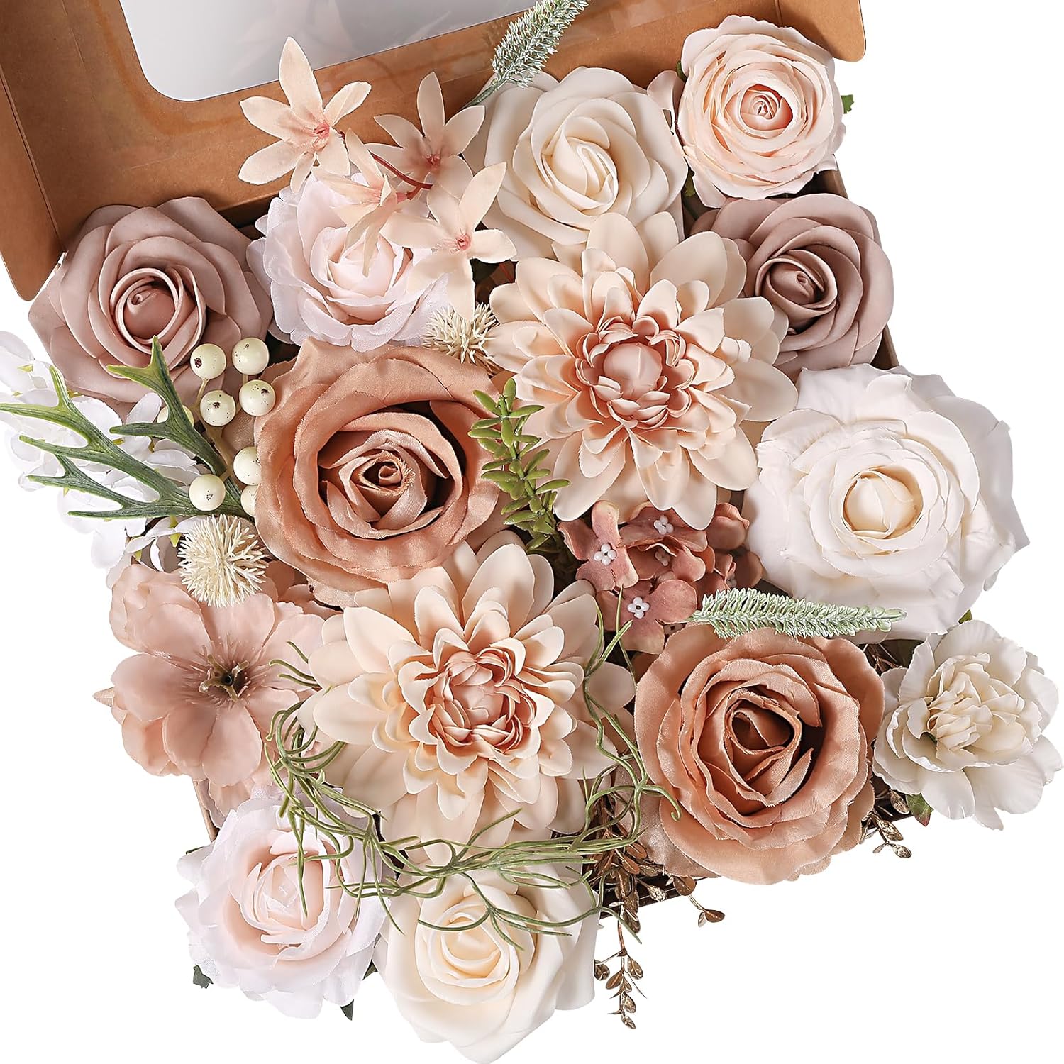 Blue Artificial Flowers — Nude Color-2