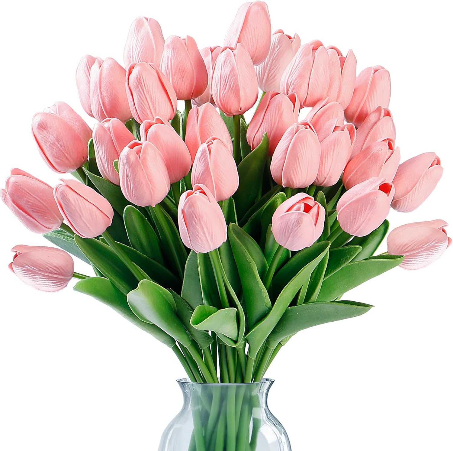 Green Artificial Flowers — 30 Pcs