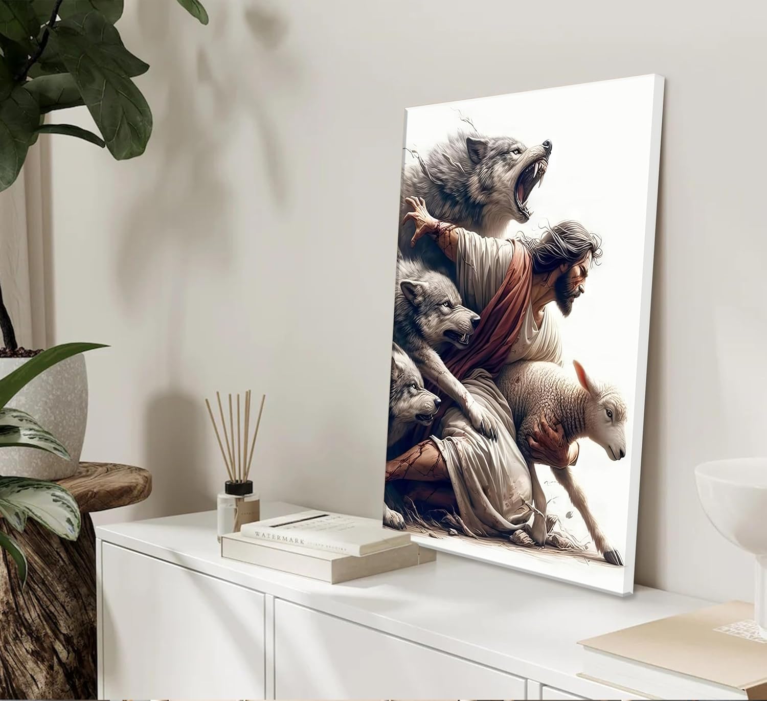 Black Canvas Wall Art — 16" - View 4