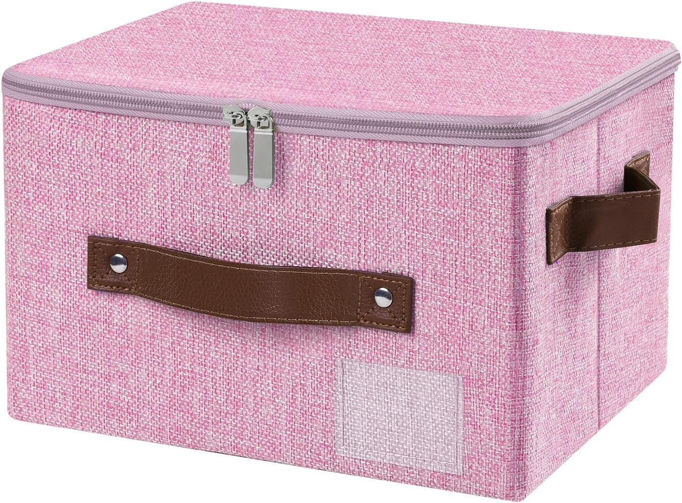 Linen Beige Storage Bin — Set of 1 — Small (Pack of 1）