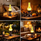 Dimmable Farmhouse Green Bedside Lamp - View 6