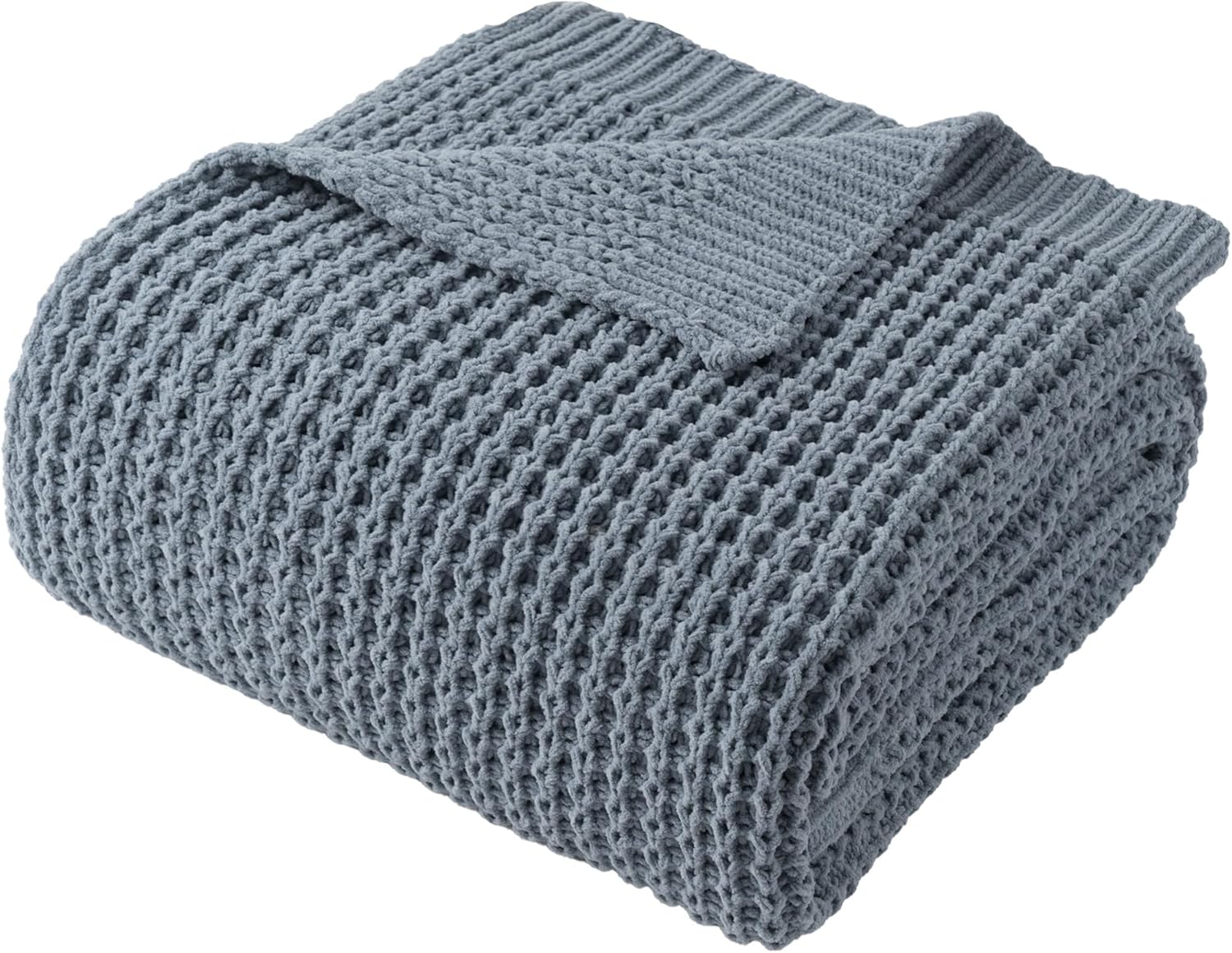 Beige Throw Pillow — 50" — Bluish Grey