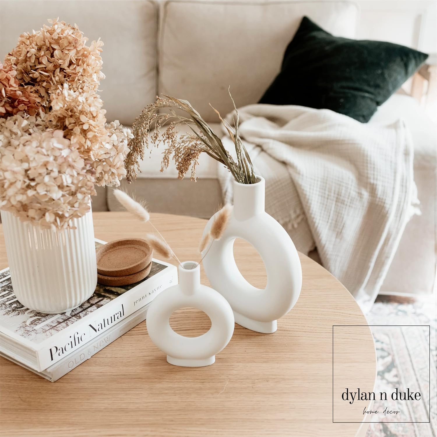 Boho Ceramic Vase Set — Set of 2 - View 2