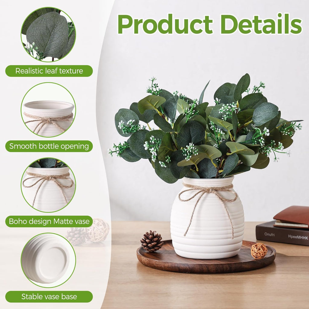Farmhouse Ceramic Artificial Plant - View 6