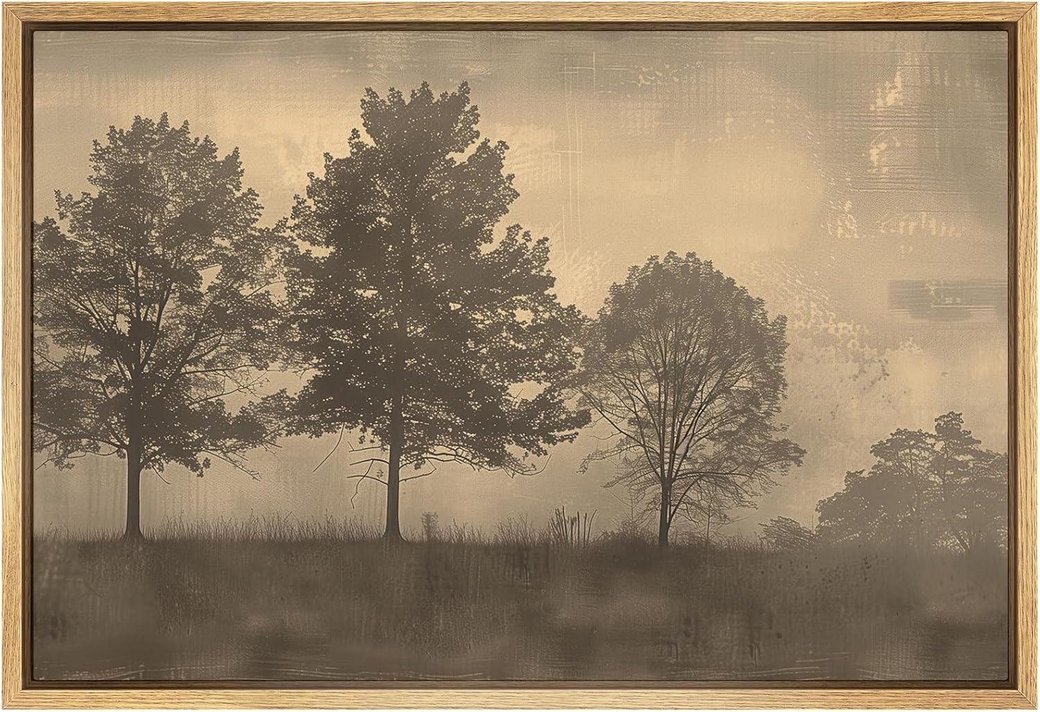Framed Farmhouse Fabric Wall Art — 24" — 36"L x 24"W