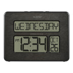 Mid-Century Black Wall Clock — 9.84"