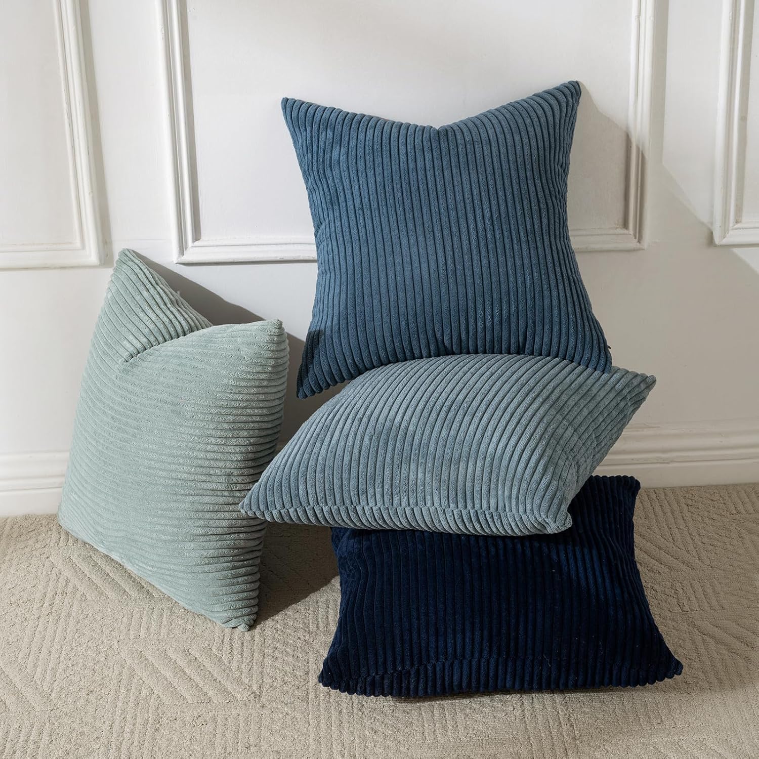 Boho Beige Throw Pillow Cover — 18" - View 7