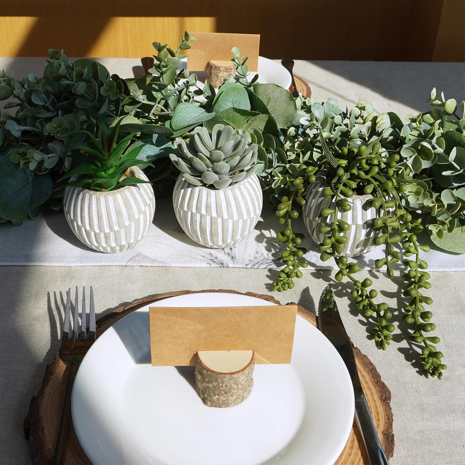 Modern Stone Artificial Plant - View 3