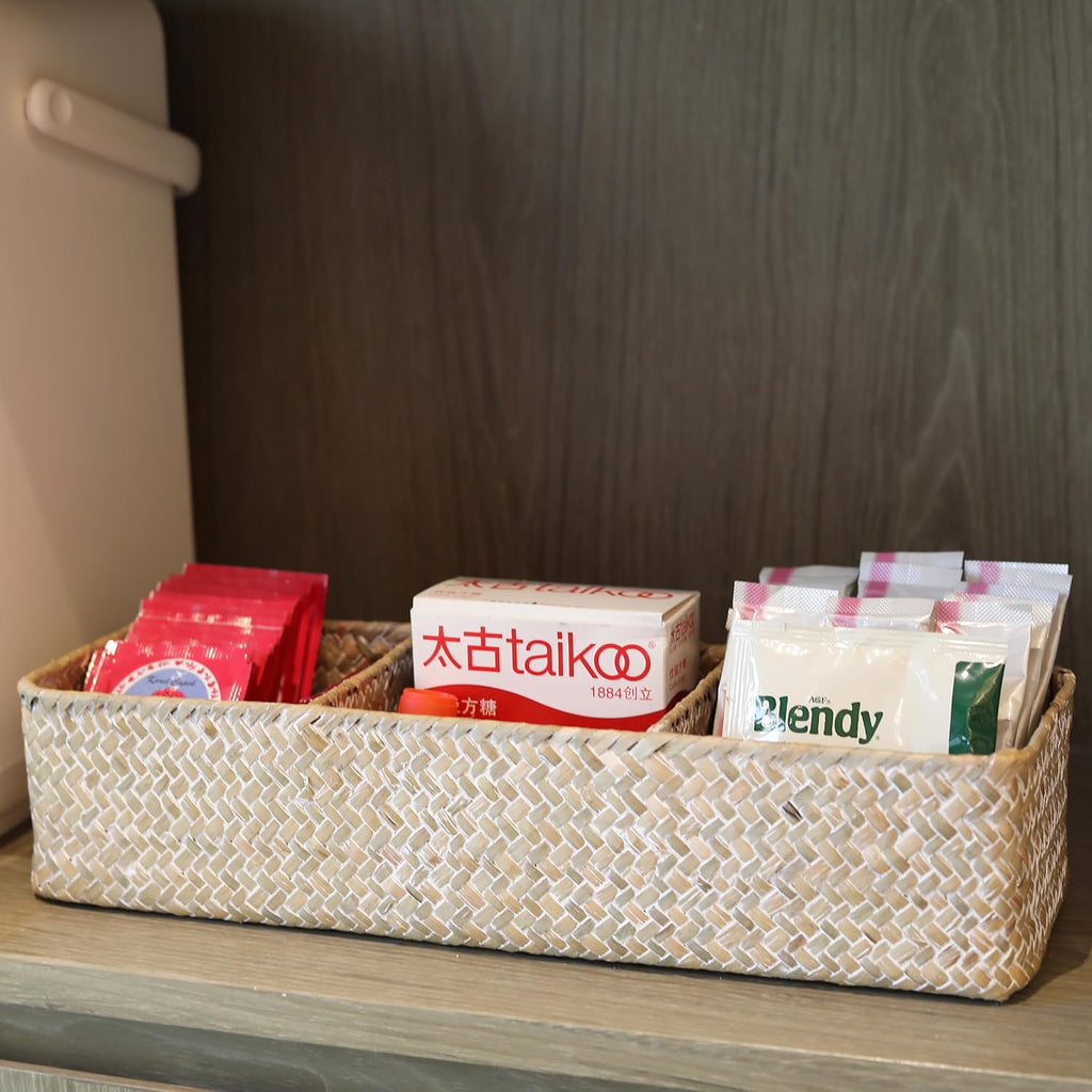 Boho Beige Storage Basket — 6" - View 6